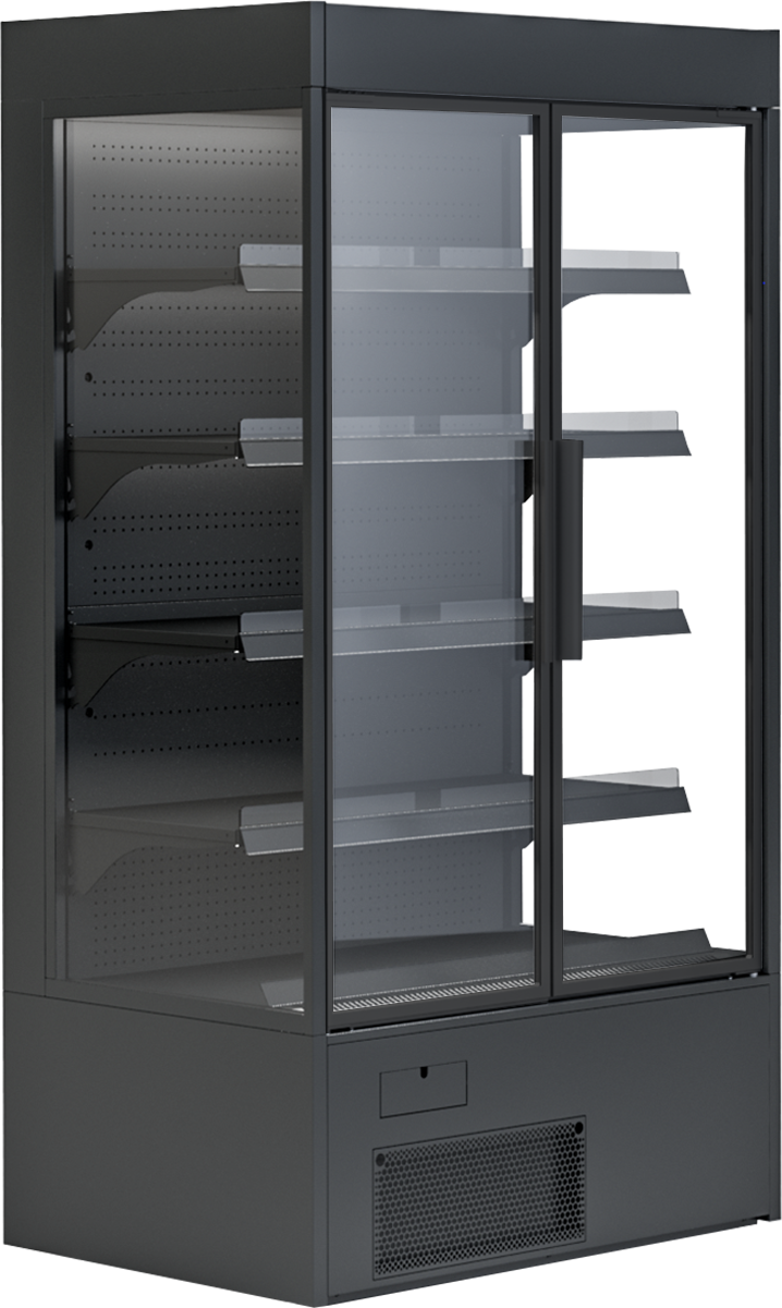 KBS Gastrotechnik Wandkühlregal Variant 194 Black Line mit Drehtüren 1 KBS Gastrotechnik Wandkühlregal Variant 194 Black Line mit Drehtüren