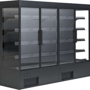 KBS Gastrotechnik Wandkühlregal Variant 257 Black Line mit Drehtüren