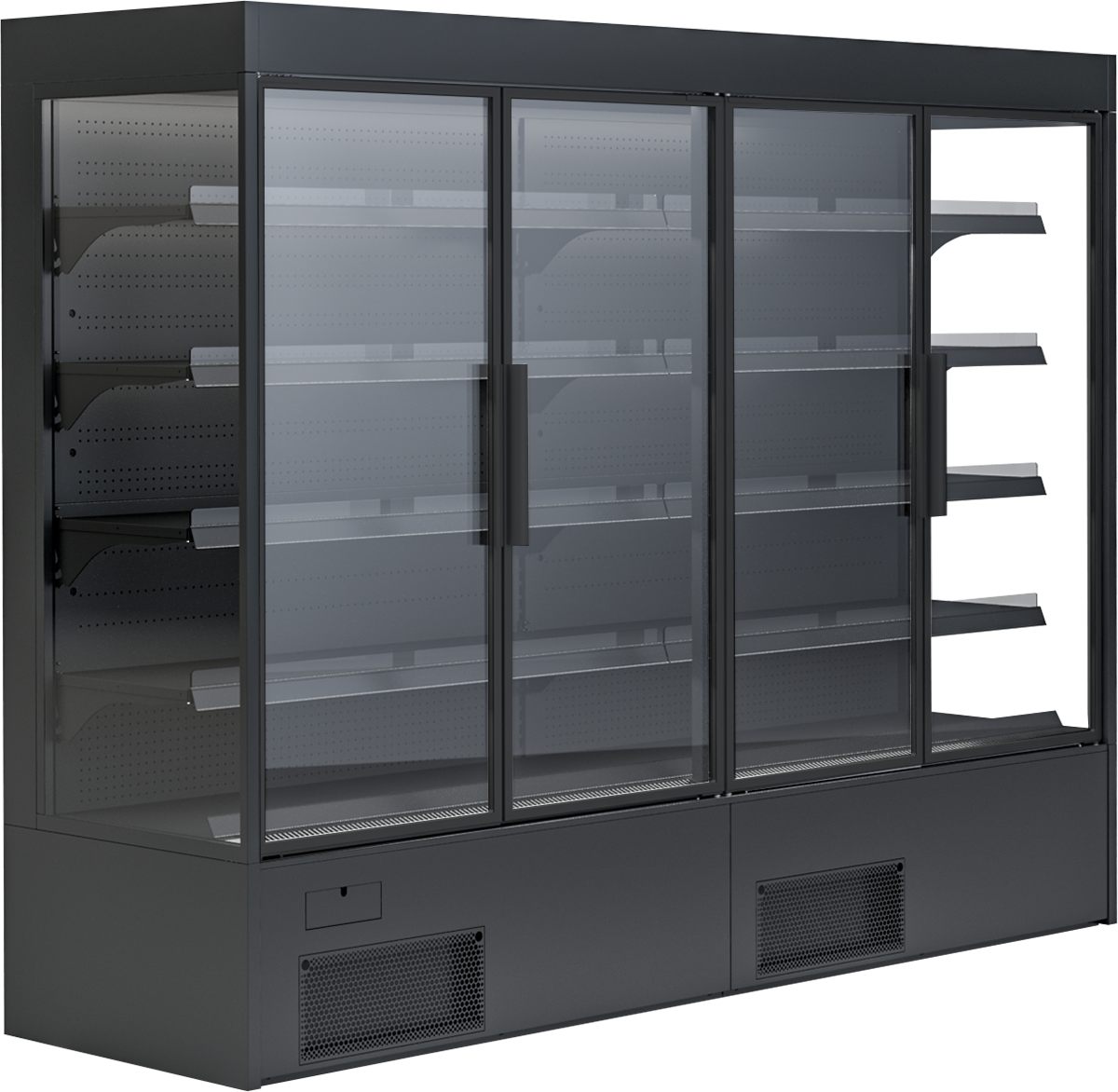 KBS Gastrotechnik Wandkühlregal Variant 257 Black Line mit Drehtüren 1 KBS Gastrotechnik Wandkühlregal Variant 257 Black Line mit Drehtüren