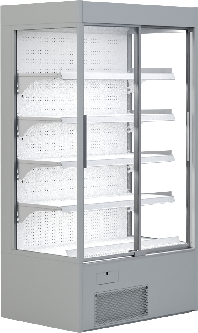 KBS Gastrotechnik Wandkühlregal Variant 194 mit Glasschiebetüren 1 KBS Gastrotechnik Wandkühlregal Variant 194 mit Glasschiebetüren
