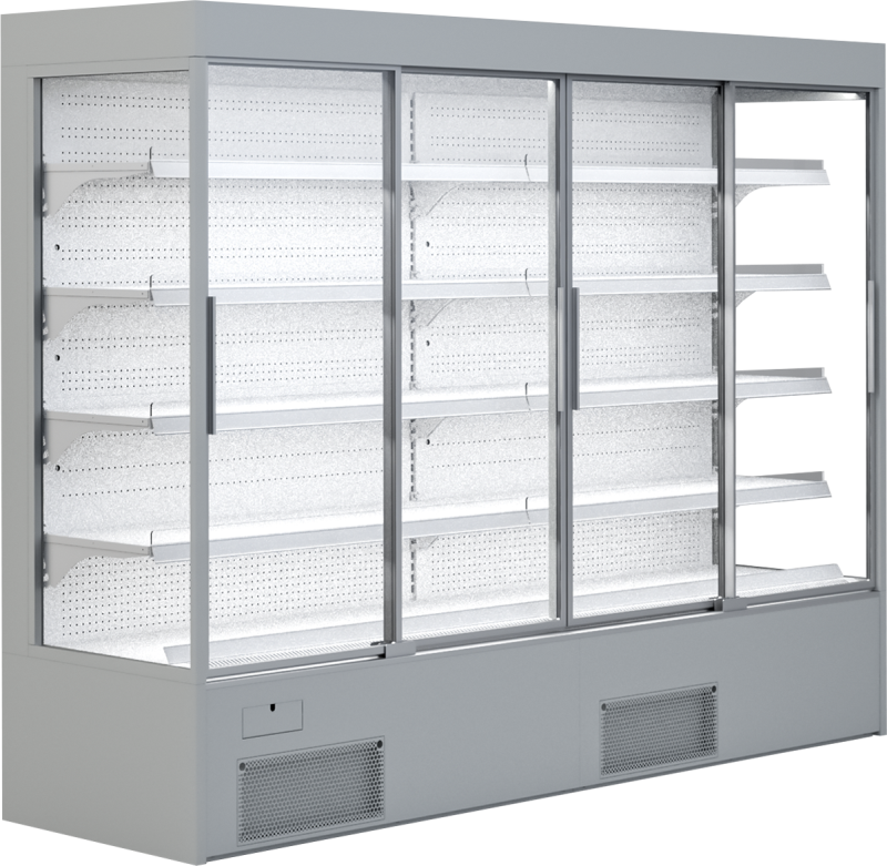 KBS Gastrotechnik Wandkühlregal Variant 257 mit Glasschiebetüren 1 KBS Gastrotechnik Wandkühlregal Variant 257 mit Glasschiebetüren
