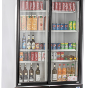KBS Gastrotechnik Glastürkühlschrank KBS 1250 GDU mit Schiebetüren
