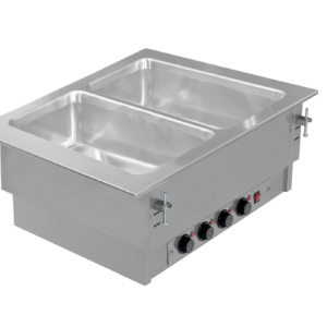 KBS Gastrotechnik Einbau Bain Marie 2x GN 1/1 mit getrennt regelbaren Becken