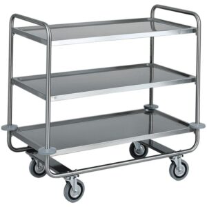 KBS Gastrotechnik Schwerlast-Servierwagen 1100 mit 3 Böden - 105 kg Traglast