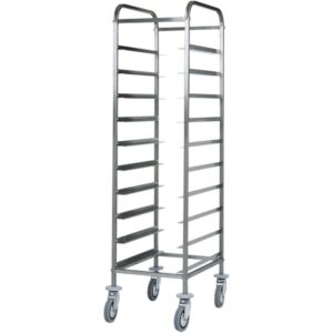 KBS Gastrotechnik Abräumwagen 380 für 10 Tabletts GN 1/1 ohne Seitenwände