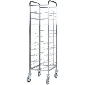KBS Gastrotechnik Abräumwagen 520 für 10 Tabletts oder GN Tabletts ohne Seitenwand
