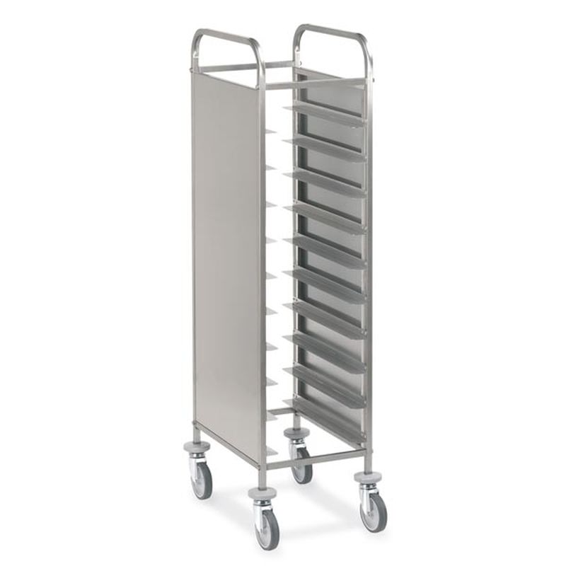 KBS Gastrotechnik Abräumwagen 520 für 10 Tabletts oder GN Tabletts mit Seitenwand 1 KBS Gastrotechnik Abräumwagen 520 für 10 Tabletts oder GN Tabletts mit Seitenwand