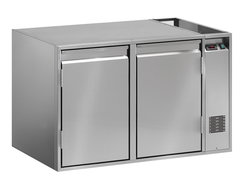 KBS Gastrotechnik Kühltisch mit Edelstahlverdampfer KTE 2 O 1 KBS Gastrotechnik Kühltisch mit Edelstahlverdampfer KTE 2 O