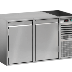KBS Gastrotechnik Kühltisch mit Edelstahlverdampfer KTE 2 M