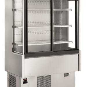 KBS Gastrotechnik Wandkühlregal Pinto 100 mit Schiebetüren selbstschließend
