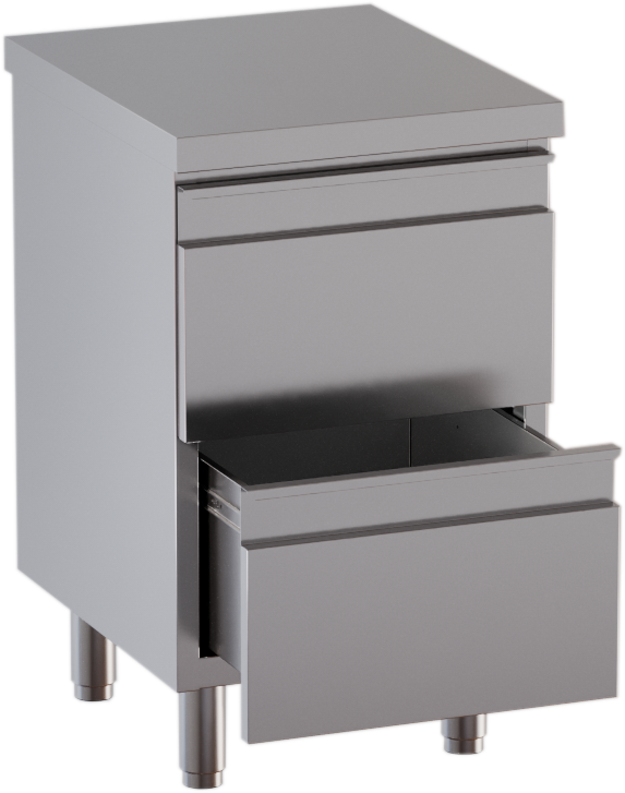 KBS Gastrotechnik Schubladenschrank 2 Schubladen BxT 50x70cm 1 KBS Gastrotechnik Schubladenschrank 2 Schubladen BxT 50x70cm