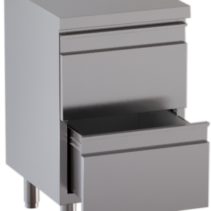 KBS Gastrotechnik Schubladenschrank 2 Schubladen BxT 50x60cm