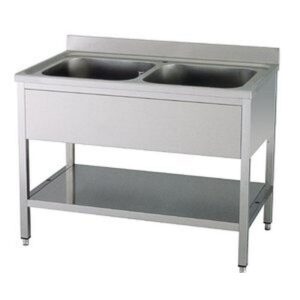 KBS Gastrotechnik Spültisch mit Aufkantung B 120cm