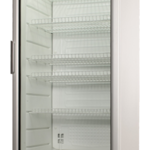 KBS Gastrotechnik Glastürkühlschrank CD 350 weiß mit Schloss
