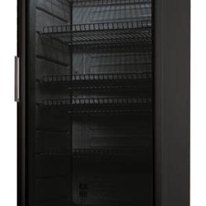 KBS Gastrotechnik Glastürkühlschrank CD 350 schwarz - Türanschlag links