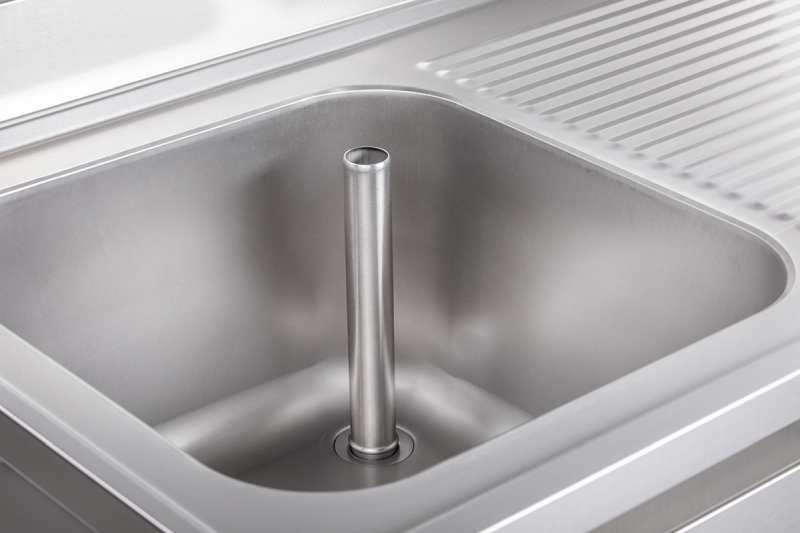 KBS Gastrotechnik Spülschrank mit Schiebetüren B 140cm - Becken links 3 KBS Gastrotechnik Spülschrank mit Schiebetüren B 140cm - Becken links – Bild 3
