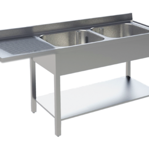 KBS Gastrotechnik Spülcenter 2 Becken rechts Breite 160cm