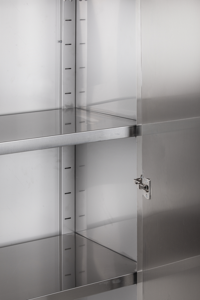 KBS Gastrotechnik Geschirrschrank mit 2 Schiebetüren B 120cm Höhe 180cm 3 KBS Gastrotechnik Geschirrschrank mit 2 Schiebetüren B 120cm Höhe 180cm – Bild 3