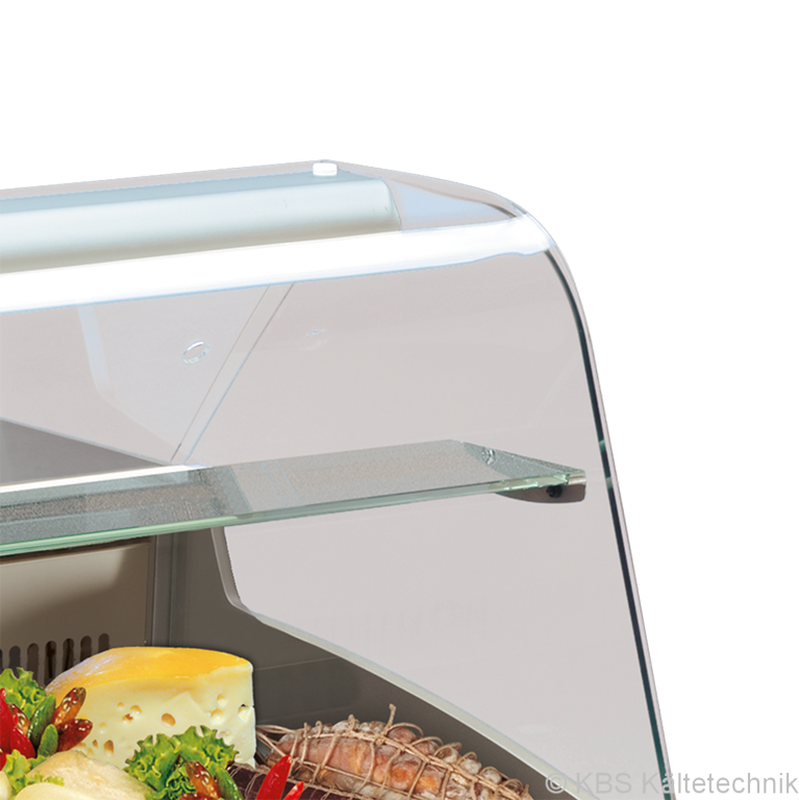KBS Gastrotechnik Mehrzweckvitrine Super 1000 C mit gebogenem Glasaufbau 2 KBS Gastrotechnik Mehrzweckvitrine Super 1000 C mit gebogenem Glasaufbau – Bild 2